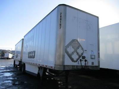 Hyundai 28 ft Dry Van Trailer - Roll up Door, Spring, Single Axle, Fixed Axle
