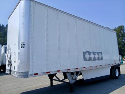 Hyundai 28 ft Dry Van Trailer - Roll up Door, Spring, Single Axle, Fixed Axle