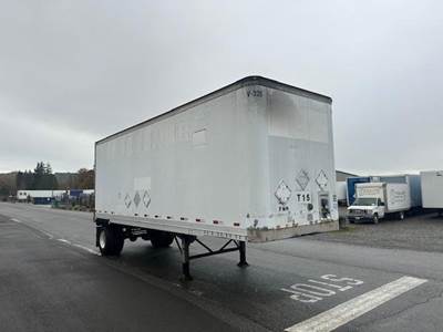 Hyundai 28 ft Dry Van Trailer - Roll up Door, Spring, Single Axle, Fixed Axle