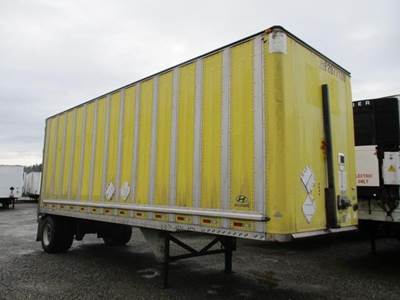 Hyundai 28 ft Dry Van Trailer - Swing Door, Air Ride, Single Axle, Fixed Axle