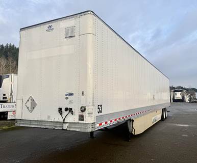 Hyundai 53 ft Dry Van Trailer - Swing Door, Air Ride, Sliding Axle