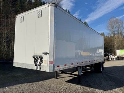 Hyundai 28 ft Dry Van Trailer - Roll up Door, Spring, Liftgate, Single Axle, Fixed Axle