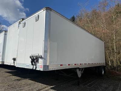 Hyundai 28 ft Dry Van Trailer - Roll up Door, Spring, Liftgate, Single Axle, Fixed Axle