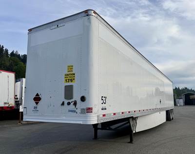 Hyundai 53 ft Dry Van Trailer - Swing Door, Air Ride, Sliding Axle