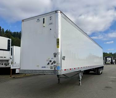 Hyundai 48 ft Dry Van Trailer - Swing Door, Air Ride, Sliding Axle