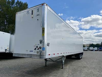 Hyundai 48 ft Dry Van Trailer - Swing Door, Air Ride, Sliding Axle