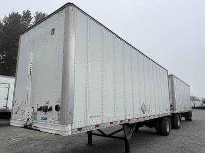 2013 Hyundai 28 ft Dry Van Trailer - Roll up Door, Spring, Single Axle, Fixed Axle