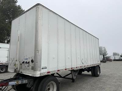 2017 Hyundai 28 ft Dry Van Trailer - Roll up Door, Spring, Single Axle, Fixed Axle