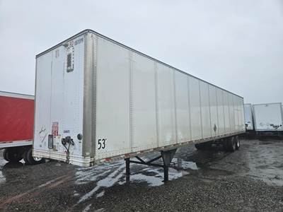 2010 Hyundai 53 ft Dry Van Trailer - Roll up Door, Spring, Sliding Axle