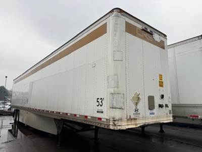 Hyundai 53 ft Dry Van Trailer - Swing Door, Air Ride, Sliding Axle