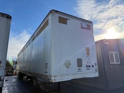 Hyundai 53 ft Dry Van Trailer - Swing Door, Air Ride, Sliding Axle