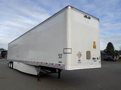 Hyundai 53 ft Dry Van Trailer - Swing Door, Air Ride, Sliding Axle