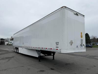 Hyundai 53 ft Dry Van Trailer - Swing Door, Air Ride, Sliding Axle