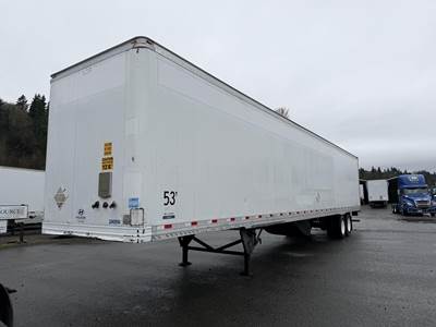 Hyundai 53 ft Dry Van Trailer - Swing Door, Air Ride, Sliding Axle