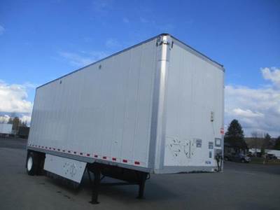 Stoughton 28 ft Dry Van Trailer - Roll up Door, Spring, Single Axle, Fixed Axle