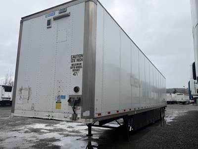 Stoughton Z-Plate 53 ft Dry Van Trailer - Swing Door, Air Ride, Sliding Axle