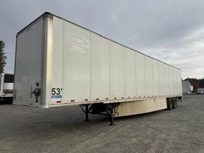 Stoughton Z-Plate 53 ft Dry Van Trailer - Swing Door, Air Ride, Sliding Axle