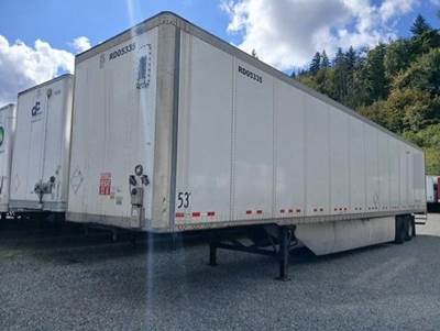 Vanguard 53 ft Dry Van Trailer - Swing Door, Spring, Sliding Axle