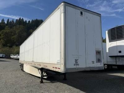 2012 Vanguard VXP 53 ft Dry Van Trailer - Swing Door, Air Ride, Sliding Axle