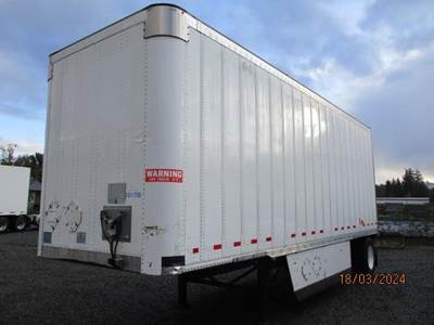 Wabash 28 ft Dry Van Trailer - Roll up Door, Spring, Single Axle, Fixed Axle