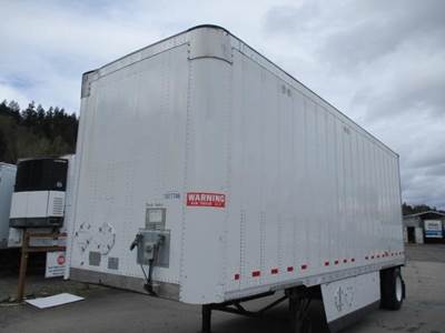 Wabash 28 ft Dry Van Trailer - Roll up Door, Spring, Single Axle, Fixed Axle