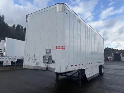 Wabash 28 ft Dry Van Trailer - Roll up Door, Spring, Single Axle, Fixed Axle