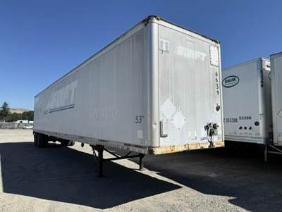 Wabash 53 ft Dry Van Trailer - Swing Door, Spring, Sliding Axle