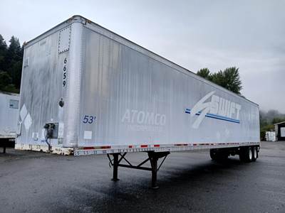 Wabash 53 ft Dry Van Trailer - Swing Door, Spring, Sliding Axle
