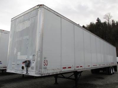 Wabash DuraPlate 53 ft Dry Van Trailer - Swing Door, Air Ride, Sliding Axle