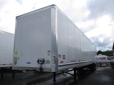 Wabash DuraPlate 53 ft Dry Van Trailer - Swing Door, Air Ride, Sliding Axle