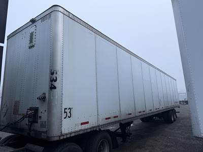 Wabash DuraPlate 53 ft Dry Van Trailer - Swing Door, Air Ride, Sliding Axle
