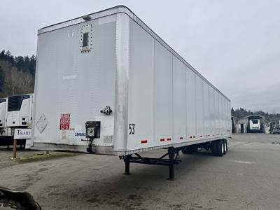 Wabash DuraPlate 53 ft Dry Van Trailer - Swing Door, Air Ride, Sliding Axle