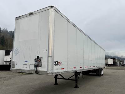 Wabash DuraPlate 53 ft Dry Van Trailer - Swing Door, Air Ride, Sliding Axle