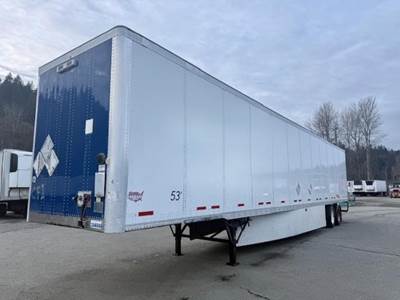 Wabash DuraPlate 53 ft Dry Van Trailer - Swing Door, Spring, Sliding Axle