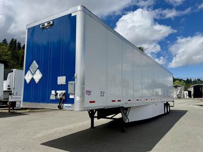 Wabash DuraPlate 53 ft Dry Van Trailer - Swing Door, Spring, Sliding Axle