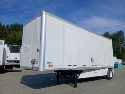 Wabash DuraPlate 28 ft Dry Van Trailer - Swing Door, Spring, Single Axle, Fixed Axle
