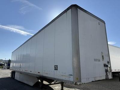 Wabash DuraPlate 53 ft Dry Van Trailer - Roll up Door, Air Ride, Sliding Axle