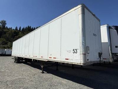 Wabash DuraPlate 53 ft Dry Van Trailer - Swing Door, Spring, Sliding Axle