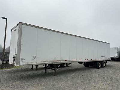 Wabash DuraPlate 53 ft Dry Van Trailer - Roll up Door, Spring, Sliding Axle