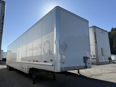 Wabash DuraPlate 53 ft Dry Van Trailer - Swing Door, Air Ride, Fixed Axle