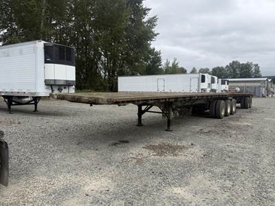Doepker Five Axle Steel Flatbed Trailer - Spring, Fixed Axle