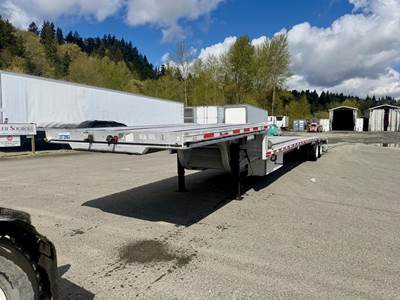 East 53x102 Aluminum Flatbed Trailer - Air Ride, Sliding Spread Axle