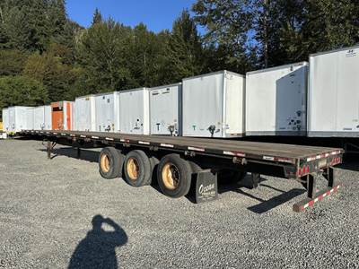 2009 Fontaine Velocity 53x102 Tri Axle Steel Flatbed Trailer - Air Ride, Sliding Axle
