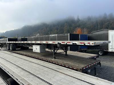 Lode King COMBO FRONT AXLE SLIDE AIR RIDE FLATBED Flatbed Trailer