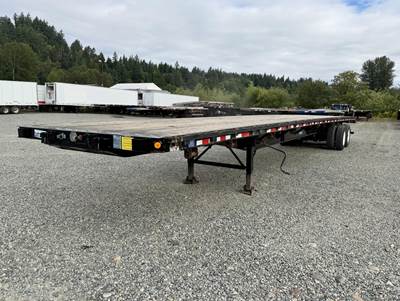 Stoughton 53x102 Steel Flatbed Trailer - Air Ride, Sliding Axle