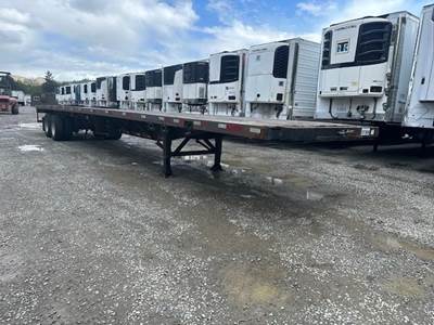 Strick 48x102 Steel Flatbed Trailer - Air Ride, Sliding Axle