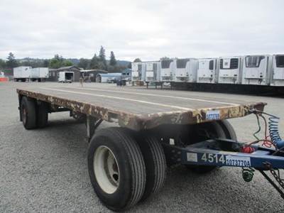 UTILITY 24x96 Single Axle Steel Flatbed Trailer - Spring, Fixed Axle