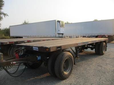 UTILITY 24x96 Single Axle Combination Flatbed Trailer - Spring, Fixed Axle