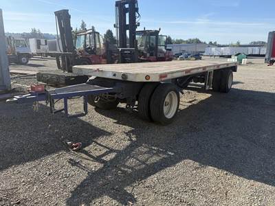 UTILITY 22x96 Single Axle Steel Flatbed Trailer - Spring, Fixed Axle