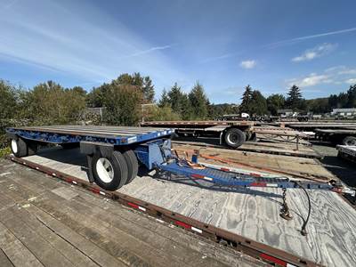 UTILITY 24x96 Steel Flatbed Trailer - Spring, Fixed Axle